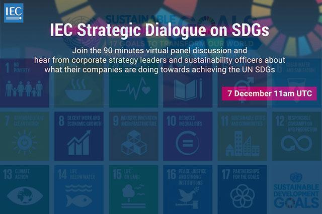 IEC Strategic Dialogue on SDGs webinar banner